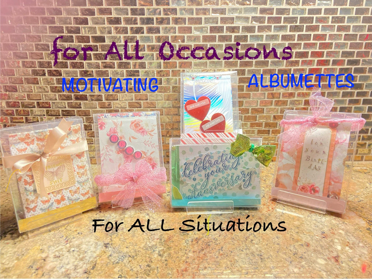 MOTIVATIONAL albumettes - (10-paged greeting cards)