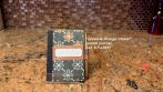 "Green-&-Orange Clover" Personalized POCKET JOURNAL w/ Mini Pen - Cat. # PJ-911