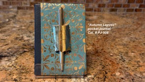 "Autumn Leaves" Personalized POCKET JOURNAL w/ Mini Pen