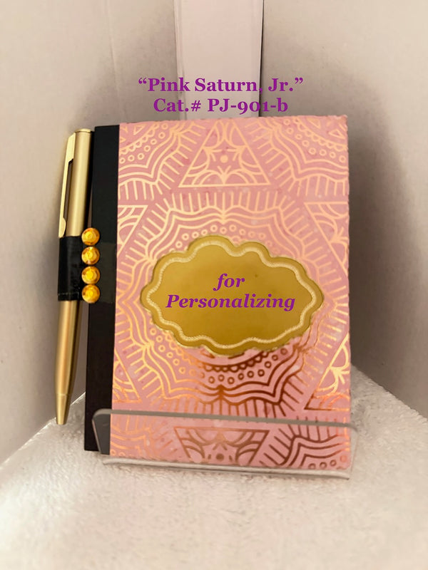 for Personalizing - "Pink Saturn" - Pocket Journal - Cat.# PJ-901-a