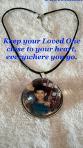 "Bold Bubble" Customized Photo Pendant [Cat. # BldBbl-pndt-410]