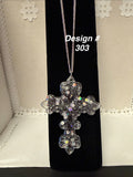 Cross Pendant Necklace (Cat.#CRS-Des#303)