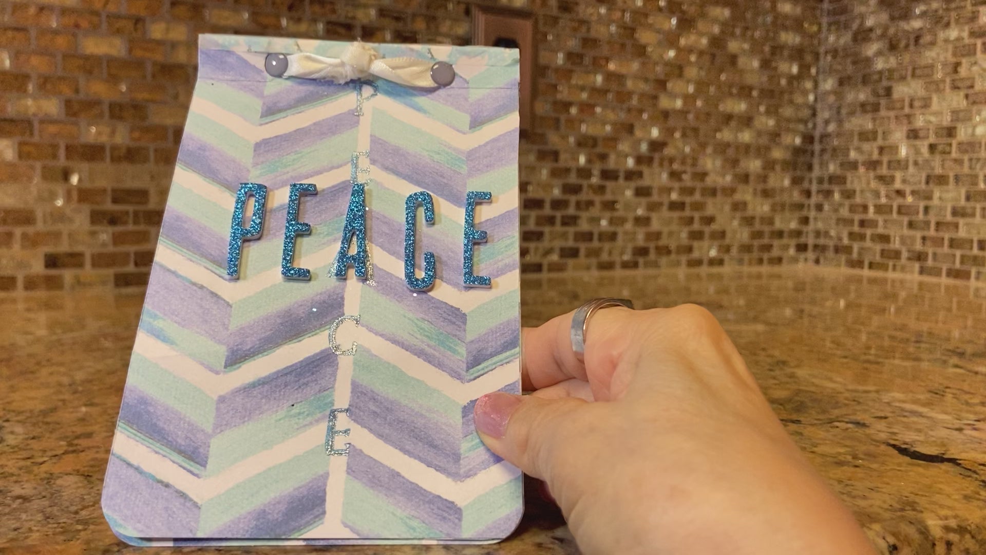 P-E-A-C-E  (703-a) :  10 -paged Motivational Albumette